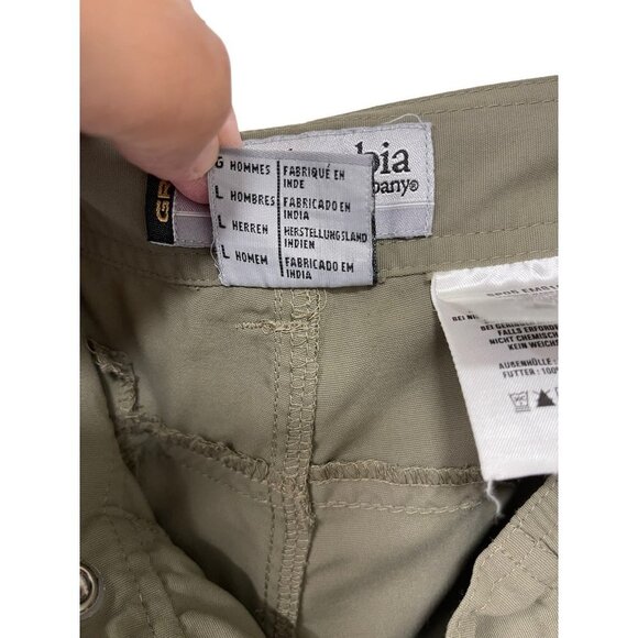 COLUMBIA Pants Mens Large Titanium Outdoor Hiking Convertible Cargo - Picture 7 of 12